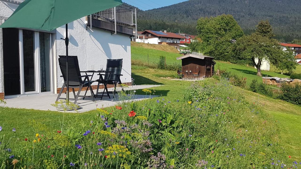 Wohnung Wiesengruen - Osserblick Lam Bagian luar foto